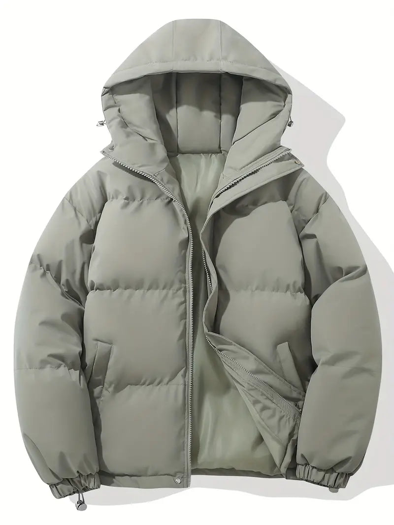 Amado | Unisex Long Sleeve Zip Front Hooded Puffer Jacket