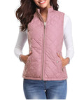 Amaia | Women’s Stand Collar Zip Front Sleeveless Vest