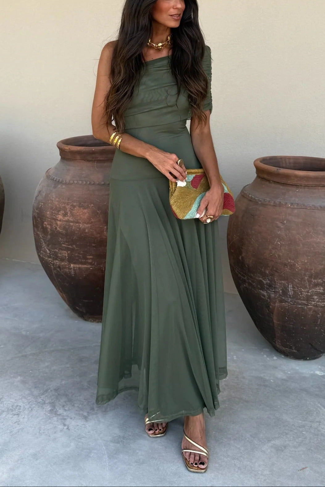 Amaris | Women’s Draped One Shoulder Grad Party Dress