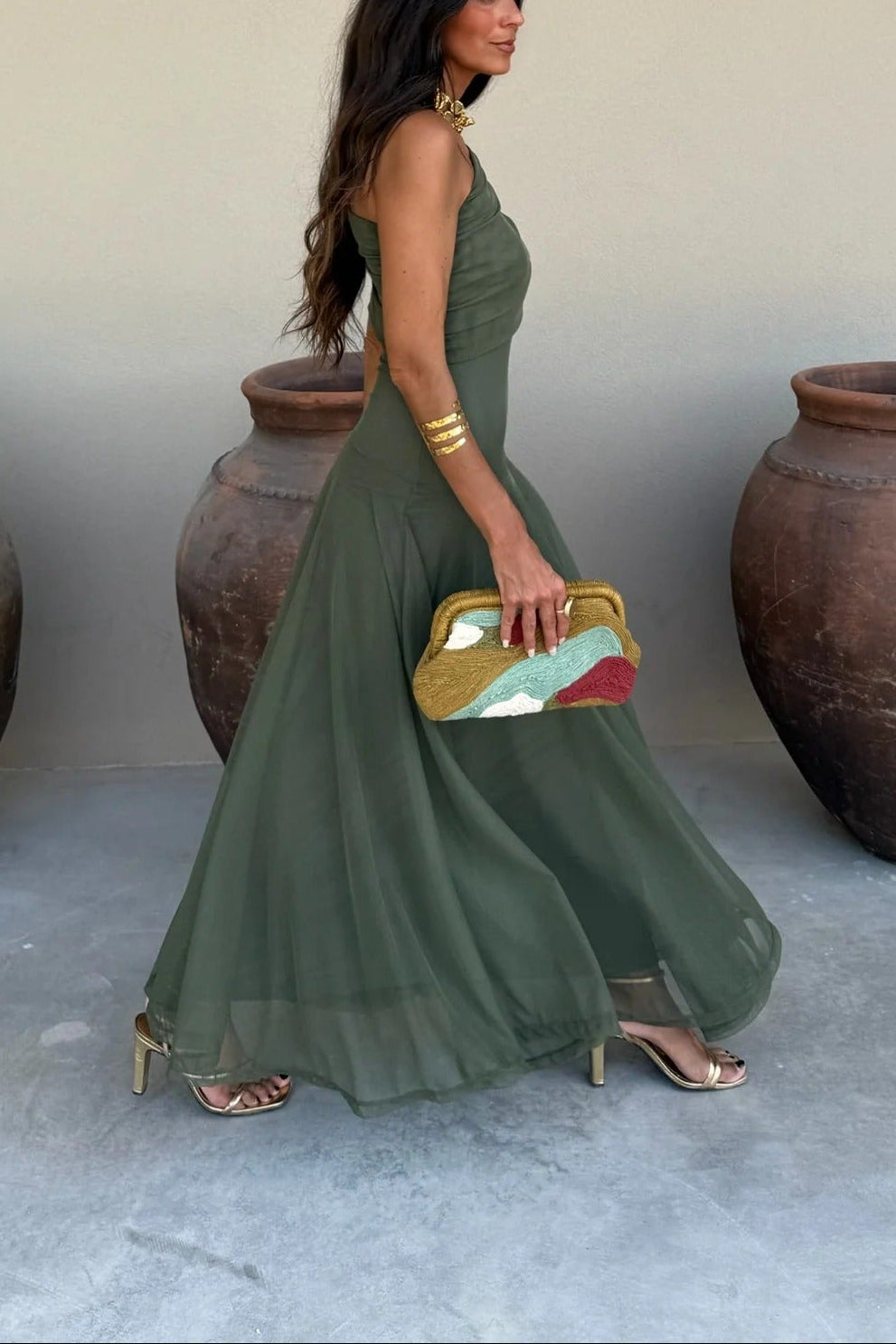 Amaris | Women’s Draped One Shoulder Grad Party Dress