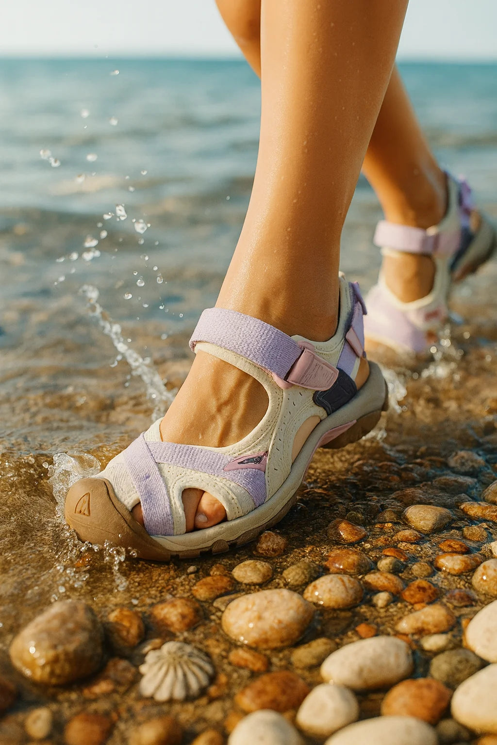 Amee | Women’s Closed Toe Adjustable Strap Cut Out Sandals