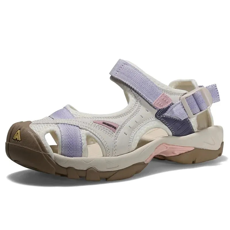 Amee | Women’s Closed Toe Adjustable Strap Cut Out Sandals
