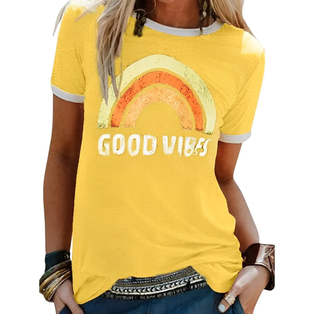 Amilia | Women’s Graphic Short Sleeve Crew Neck T Shirt