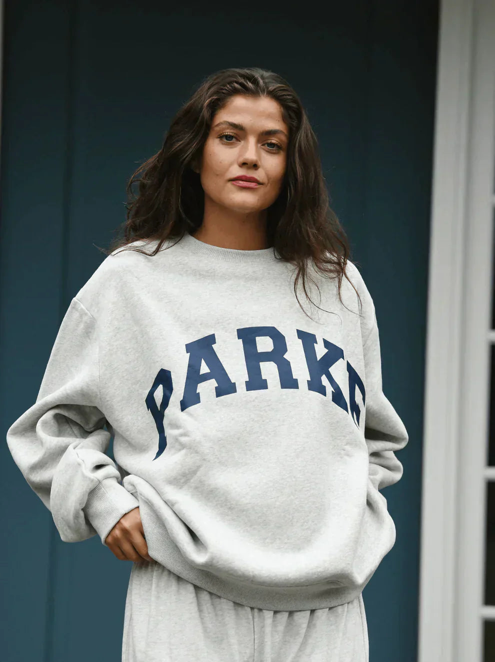 Amineh | Women's Oversized Mock Neck Long Sleeve Sweatshirt