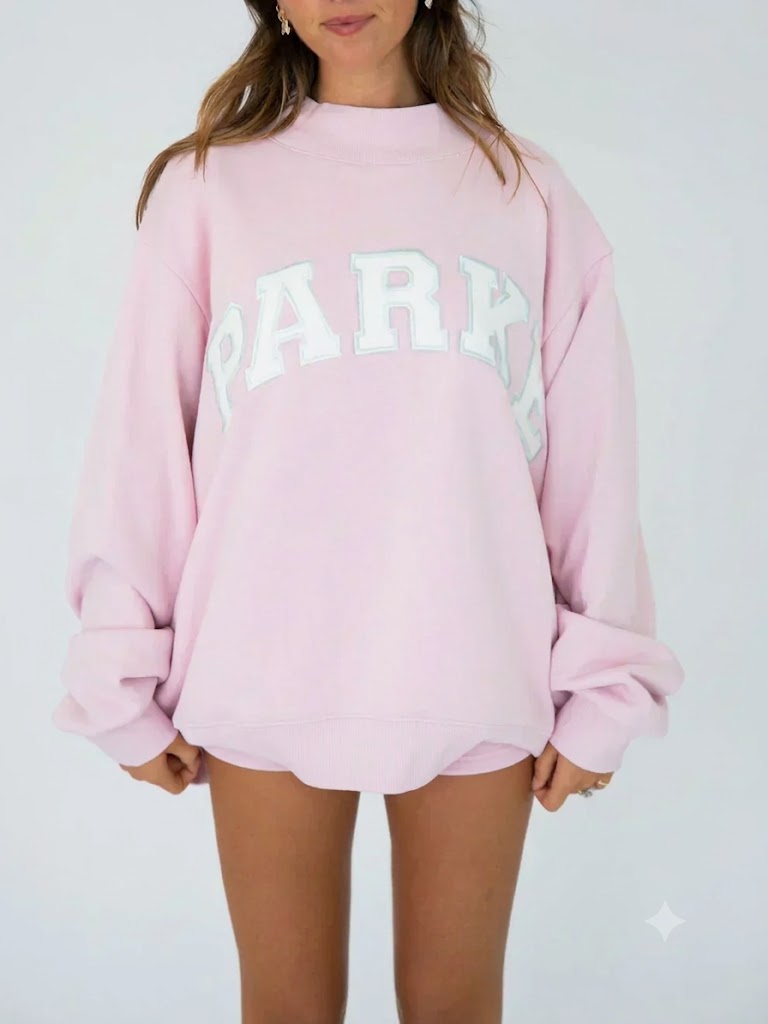 Amineh | Women's Oversized Mock Neck Long Sleeve Sweatshirt