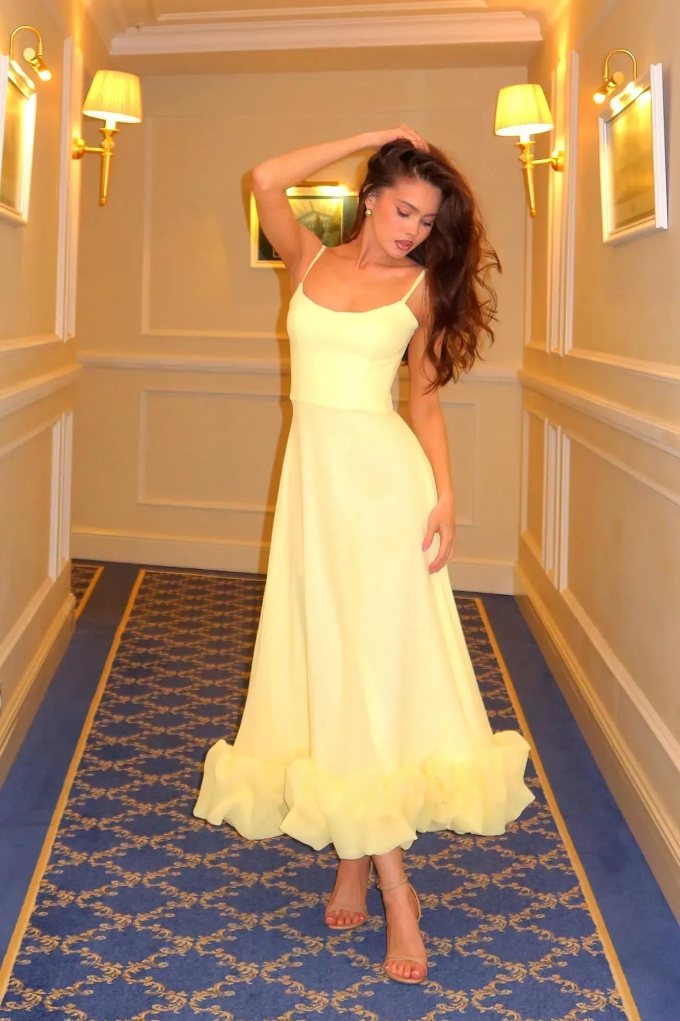Ammie | Women’s Flowy Sleeveless Graduation Party Dress