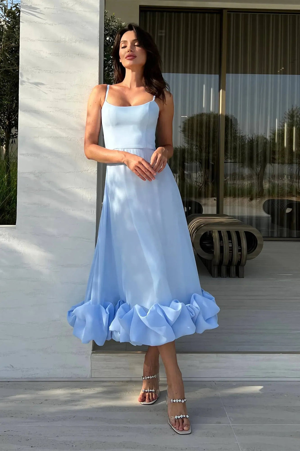 Ammie | Women’s Flowy Sleeveless Graduation Party Dress