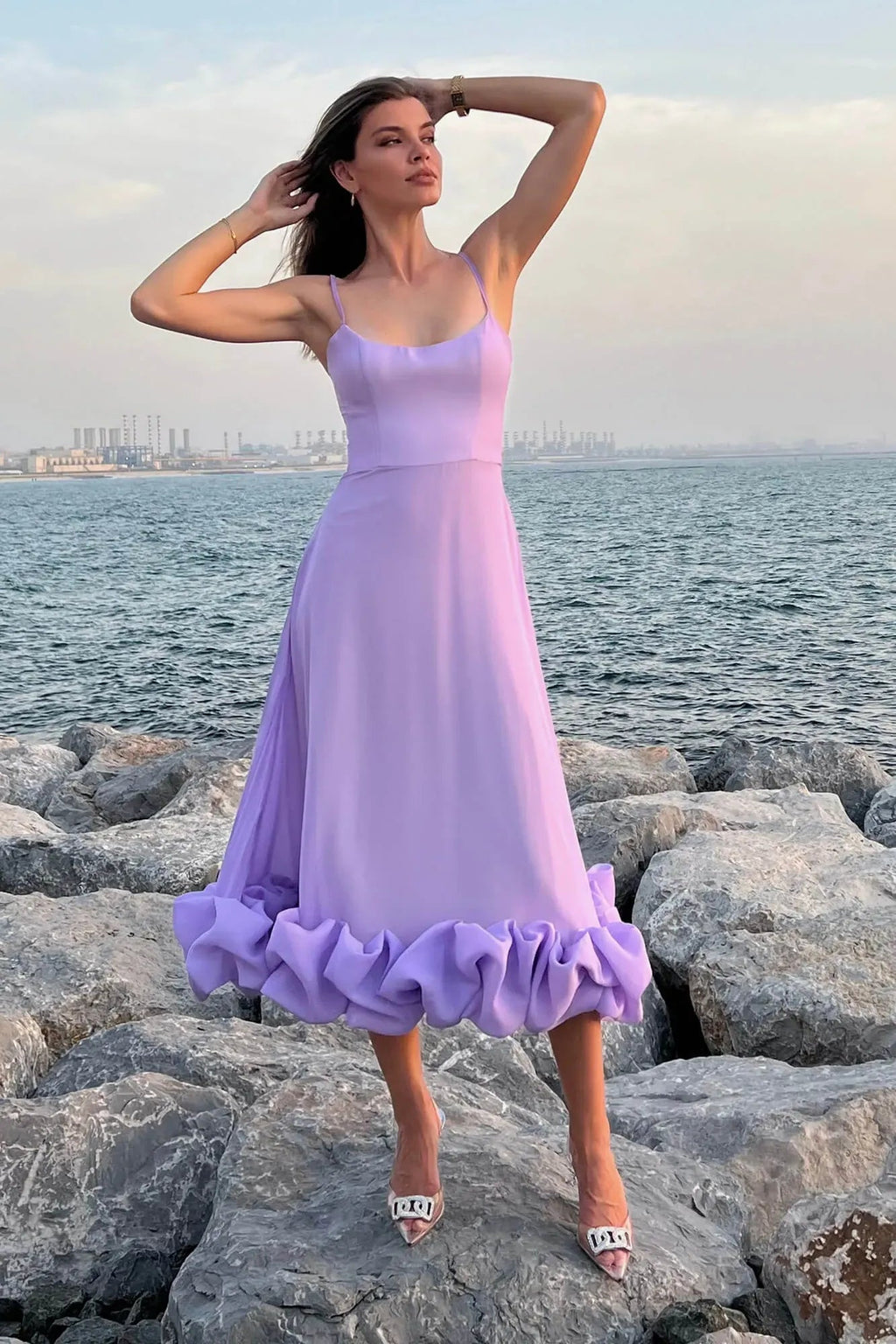 Ammie | Women’s Flowy Sleeveless Graduation Party Dress
