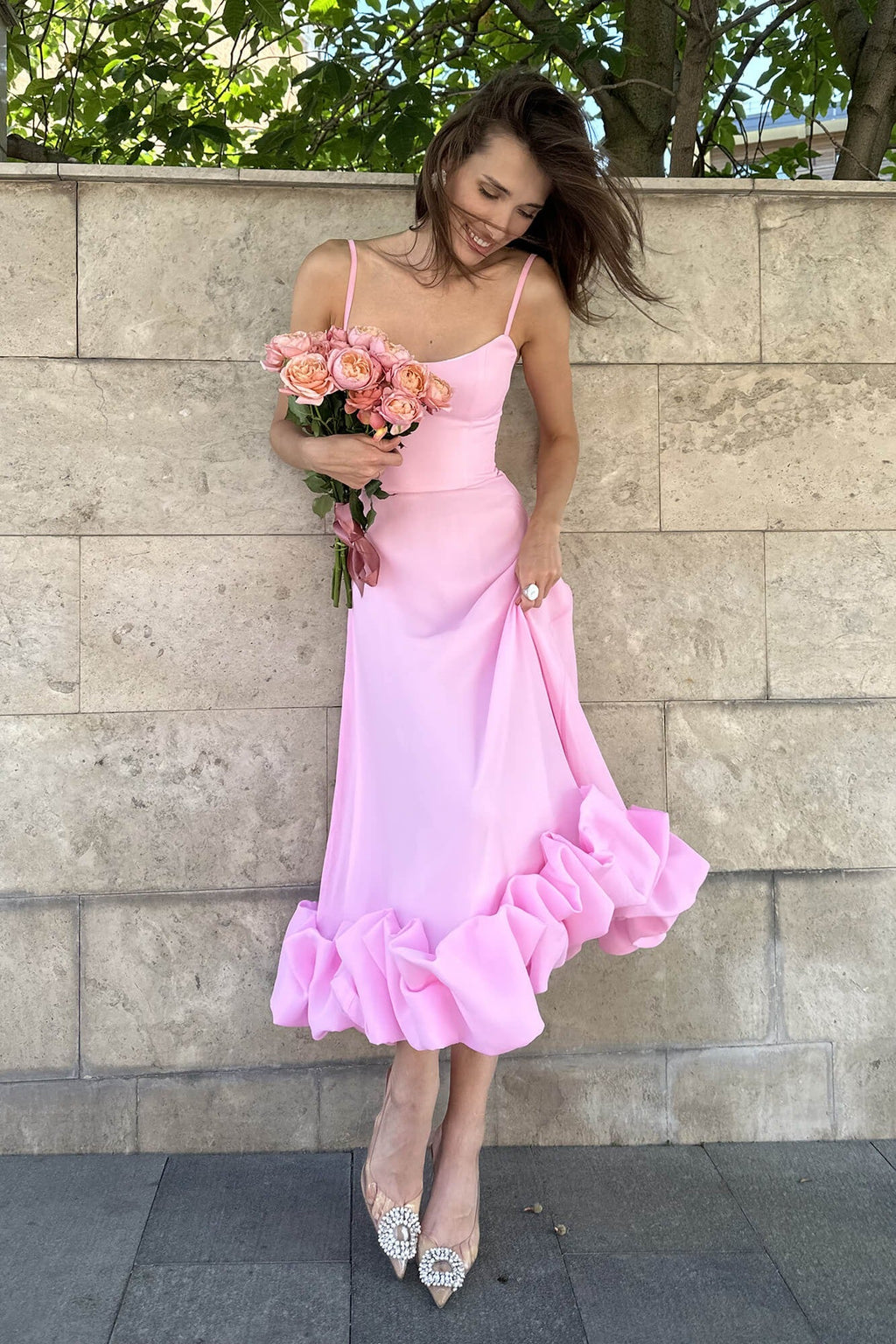Ammie | Women’s Flowy Sleeveless Graduation Party Dress