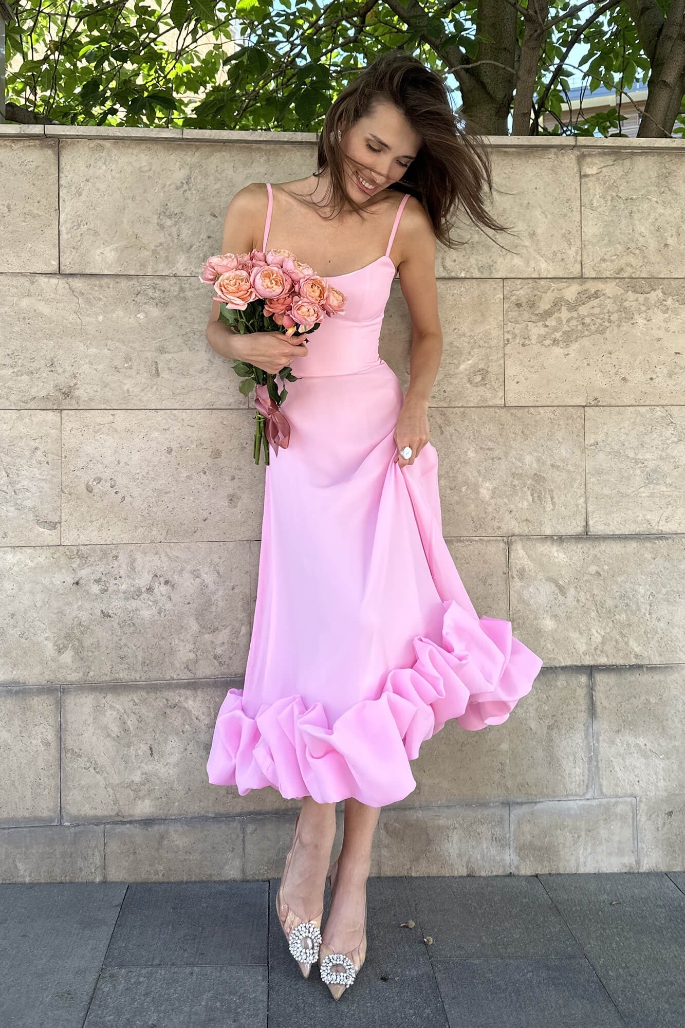 Ammie | Women’s Flowy Sleeveless Graduation Party Dress