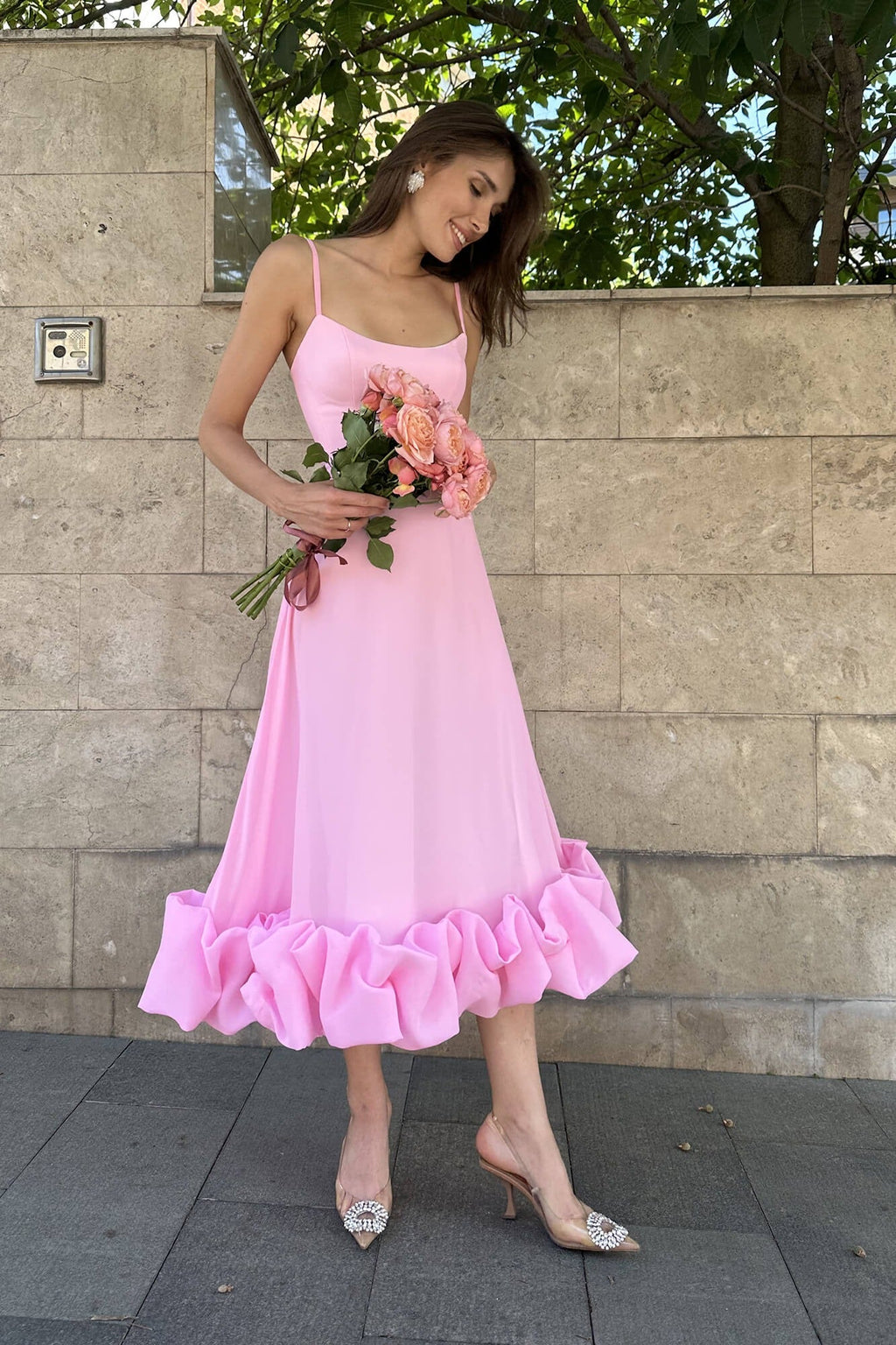 Ammie | Women’s Flowy Sleeveless Graduation Party Dress