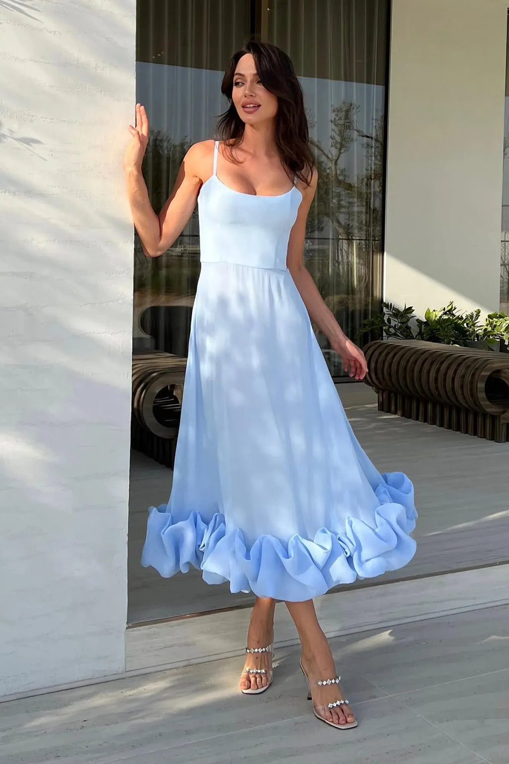 Ammie | Women’s Flowy Sleeveless Graduation Party Dress