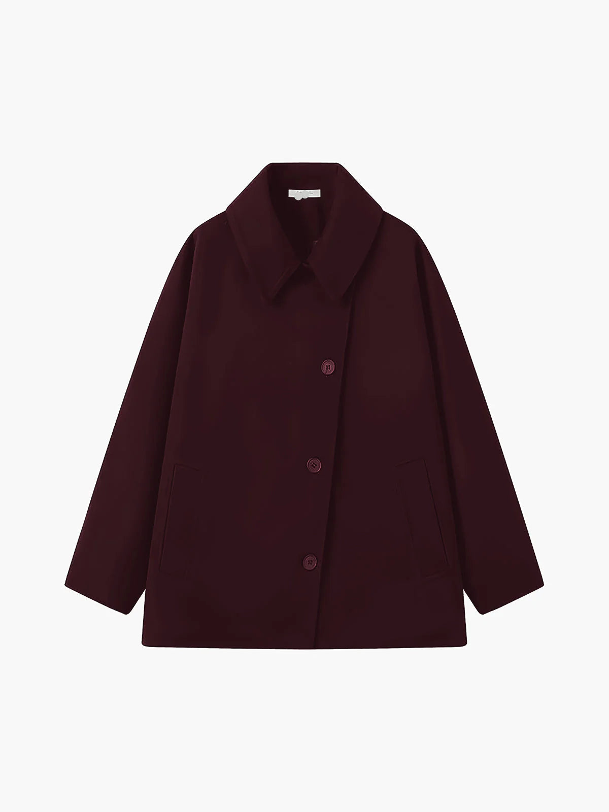 Amora | Women's Oversized Button Front Collared Winter Coat
