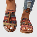 Amoret | Women's Round Toe Open Back Slip-On Flats