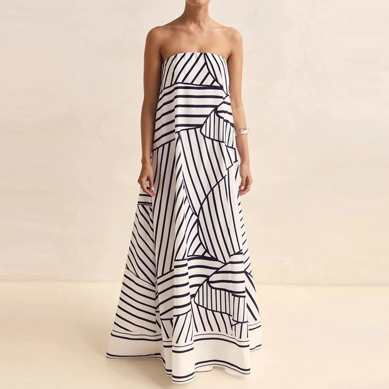Anabel | Women's Strapless Flowy Wedding Guest Dress