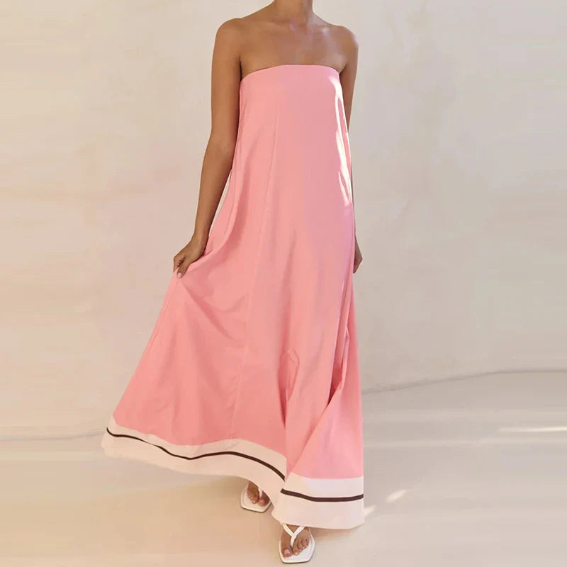 Anabel | Women's Strapless Flowy Wedding Guest Dress