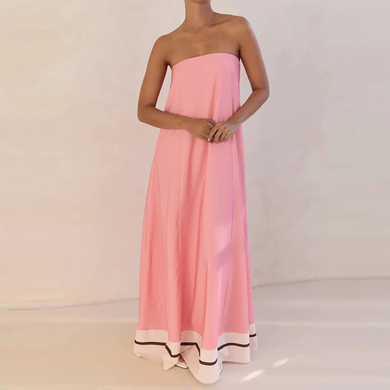 Anabel | Women's Strapless Flowy Wedding Guest Dress