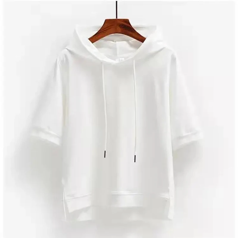 Emma | Women’s Drawstring Short Sleeve Hoodie