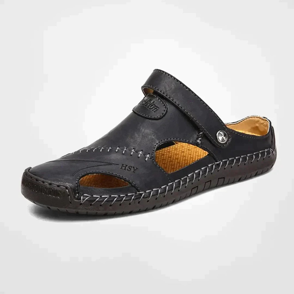 Andrew | Men's Closed Toe Adjustable Strap Slip On Sandals