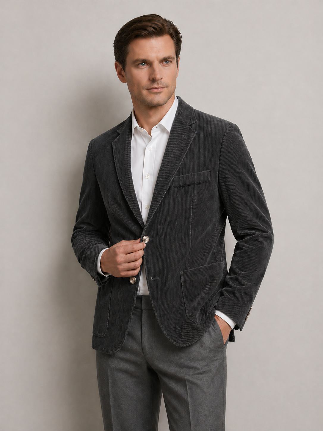 Andrew | Men’s Notch Lapel Textured Wedding Guest Blazer