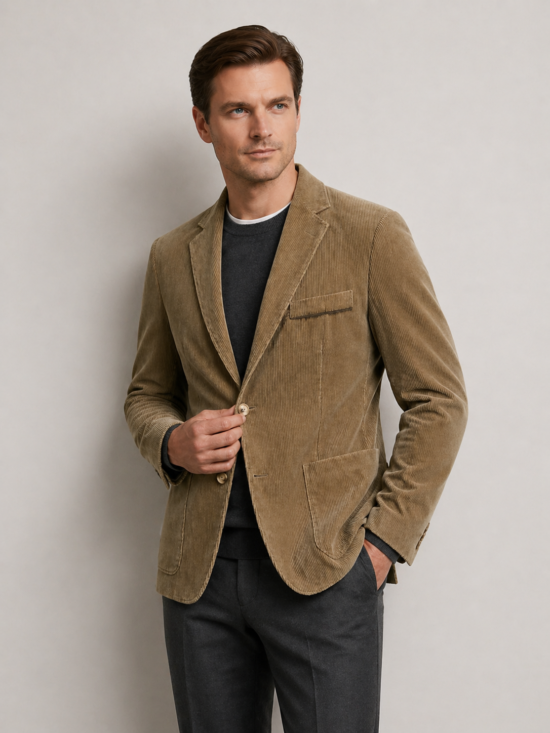 Andrew | Men’s Notch Lapel Textured Wedding Guest Blazer