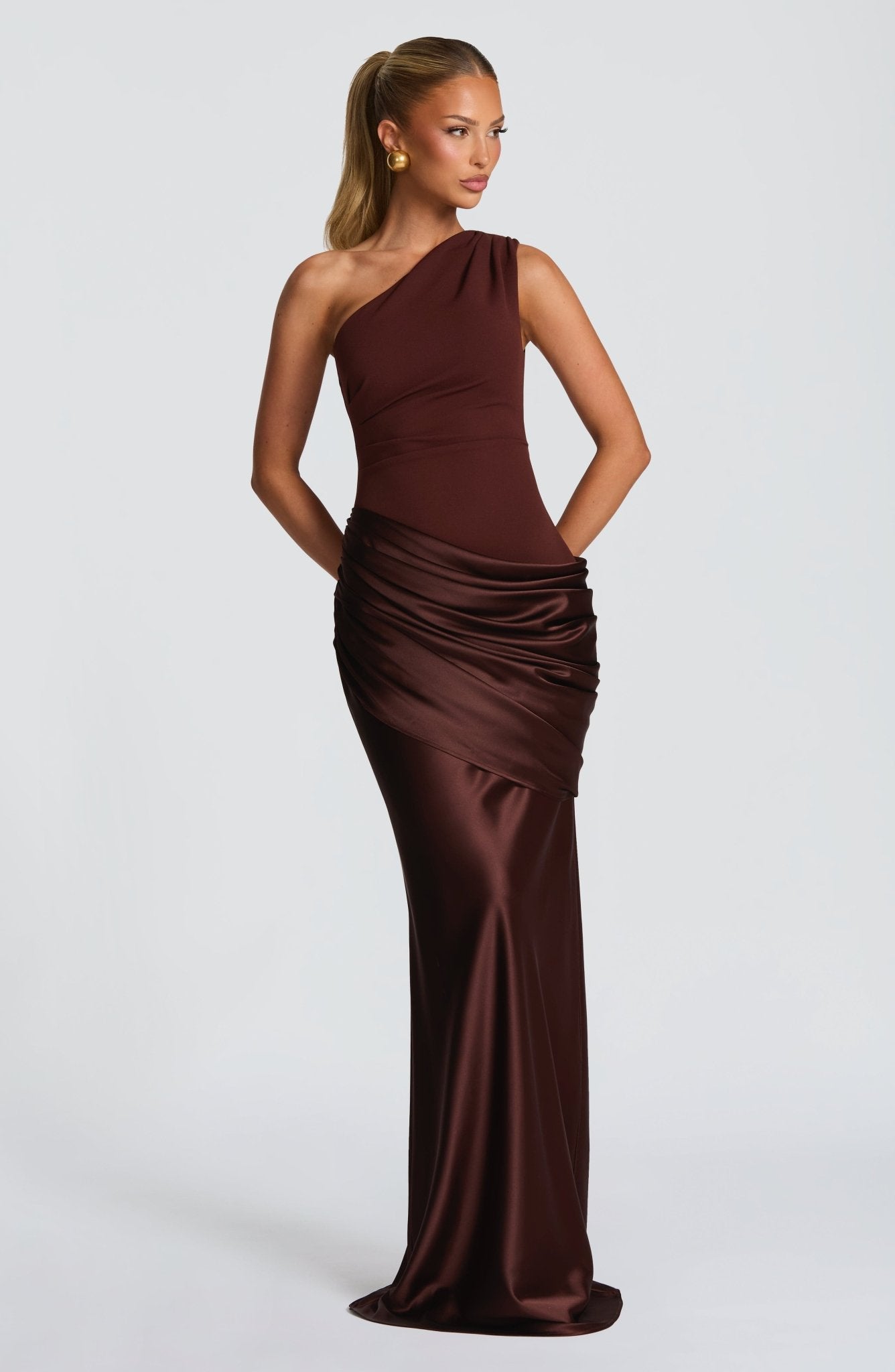 Angel | Women’s Draped One Shoulder Wedding Guest Dress