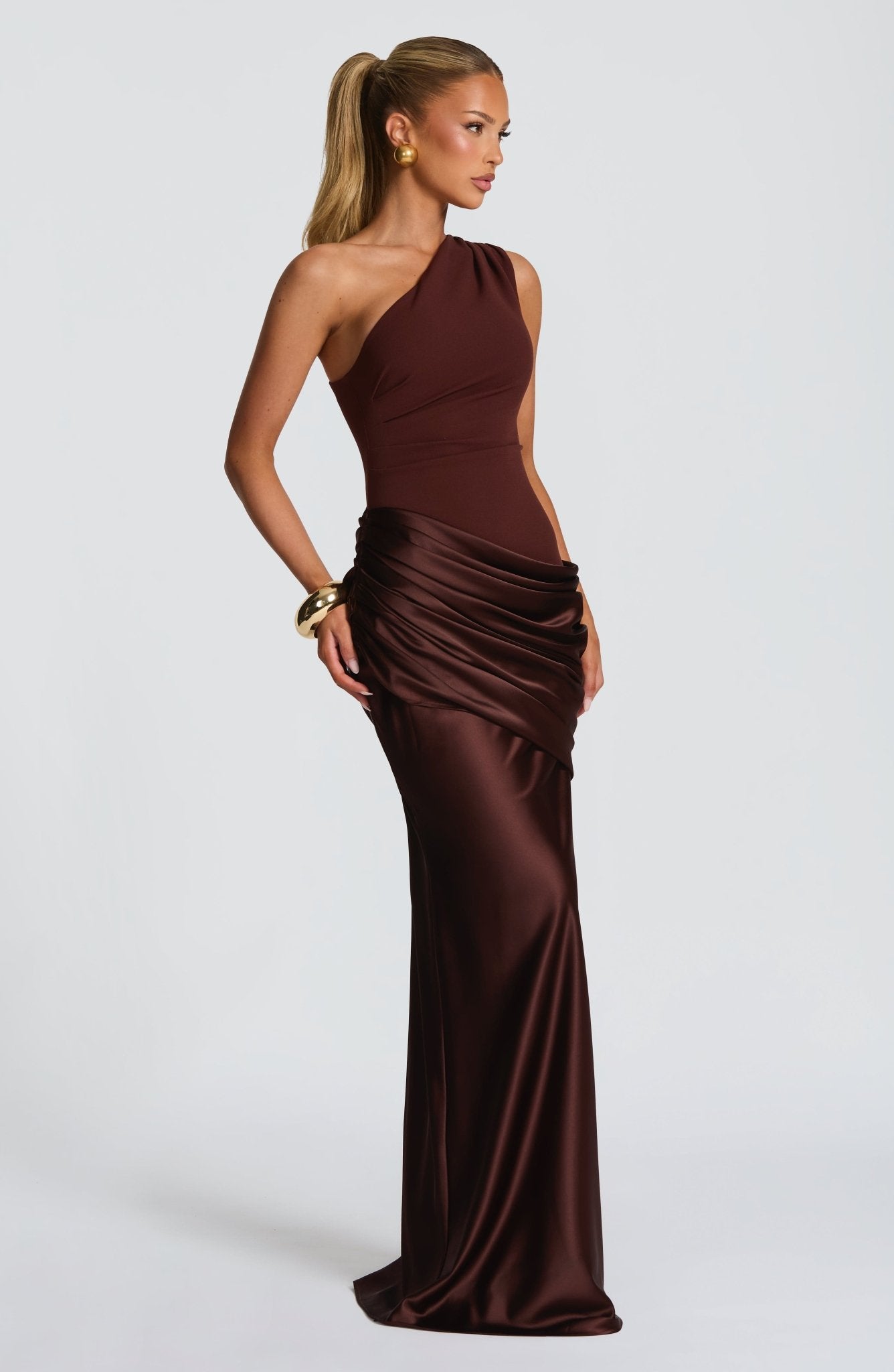 Angel | Women’s Draped One Shoulder Wedding Guest Dress