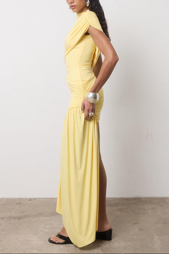 Angela | Women’s Asymmetrical Draped Evening Dress