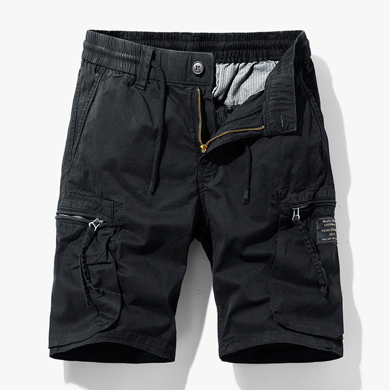Angelo | Men's Utility Zipper Pocket Cargo Shorts