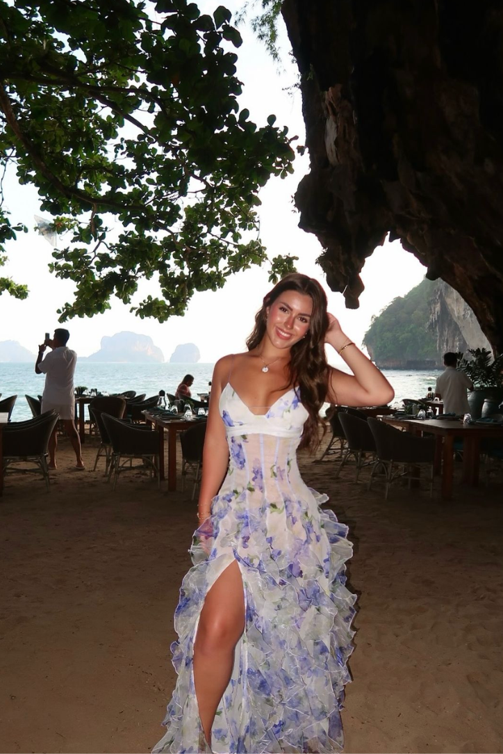 Ann | Women’s V Neck Sleeveless Wedding Guest Dress