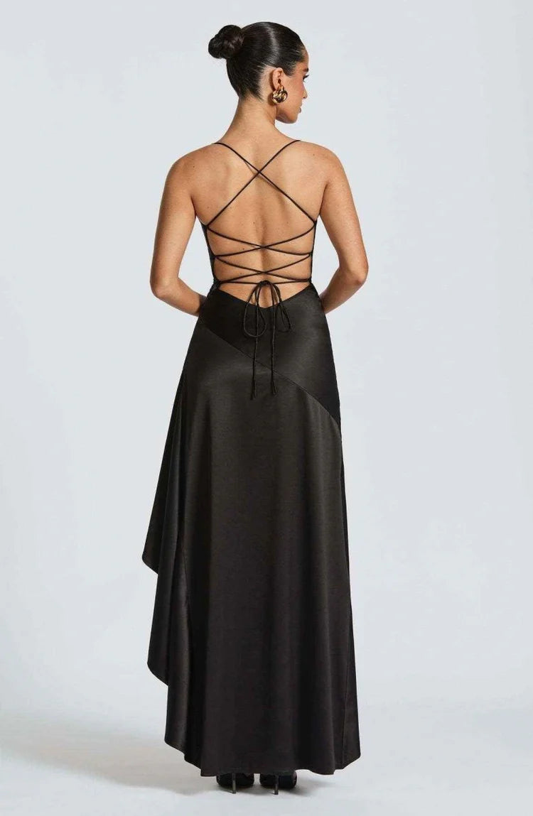 Anna | Women's V Neck Boho Slit Wedding Guest Dress