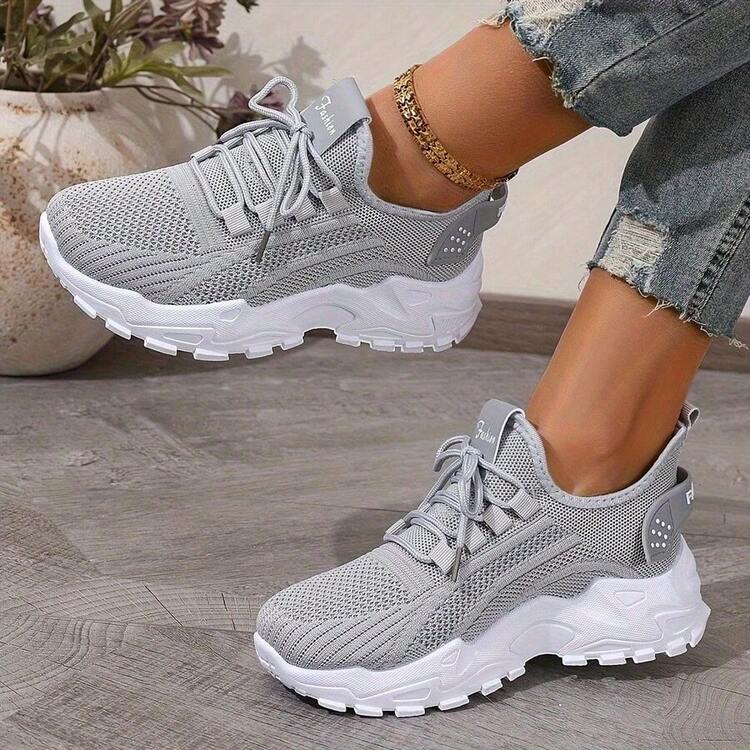 Apolline | Women’s Low Top Lace Up Round Toe Walking Sneakers