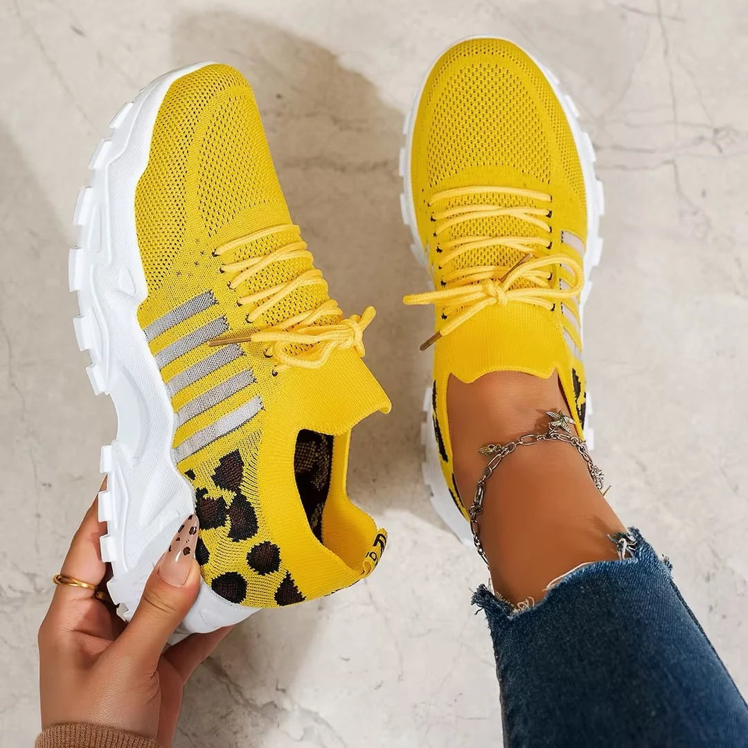 Apolline | Women’s Low Top Lace Up Round Toe Walking Sneakers