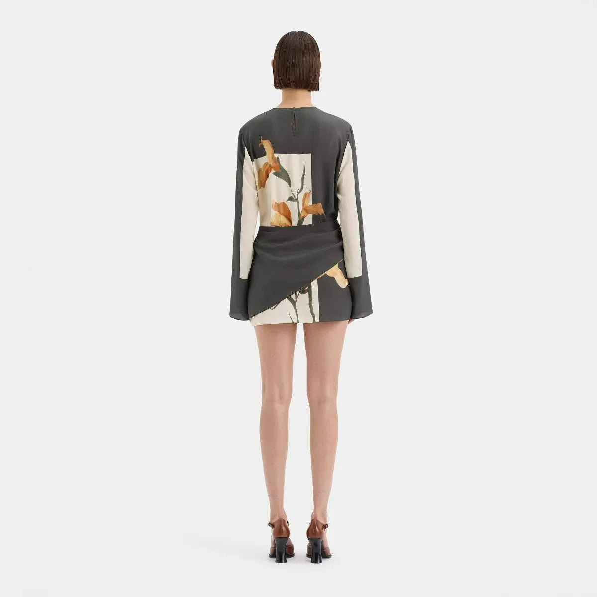 Arabella | Women’s Floral Print Long Sleeve Mini Dress