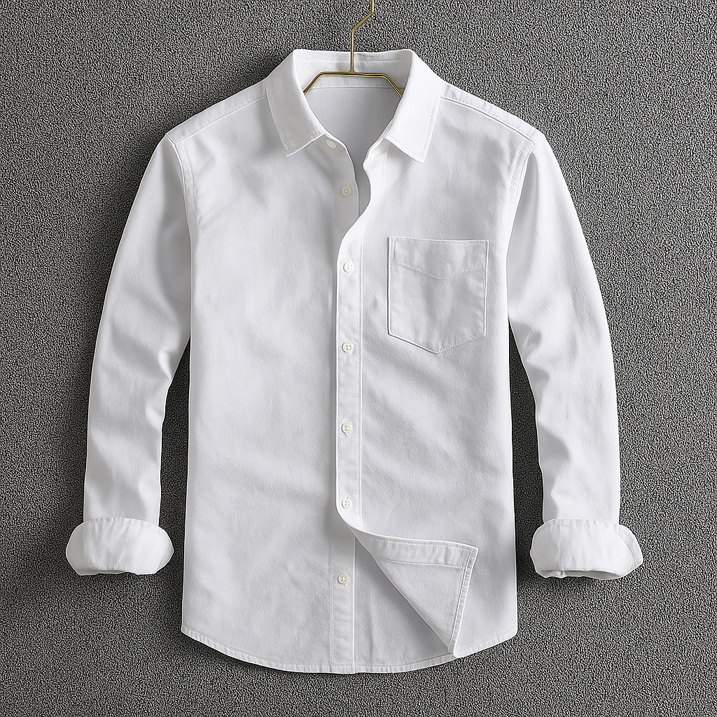 Arcangel | Men's Turn Down Collar Button Front Dress Shirt
