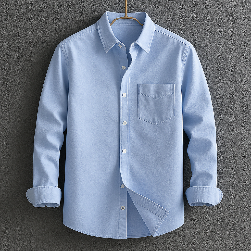 Arcangel | Men's Turn Down Collar Button Front Dress Shirt