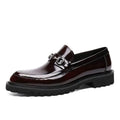 Arkady | Men’s Round Toe Buckle Detail Slip On Loafers