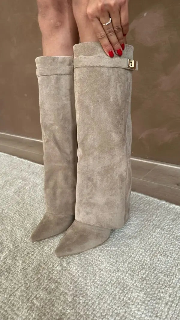 Arlinda | Women’s Buckle Strap Pointed Toe Boots