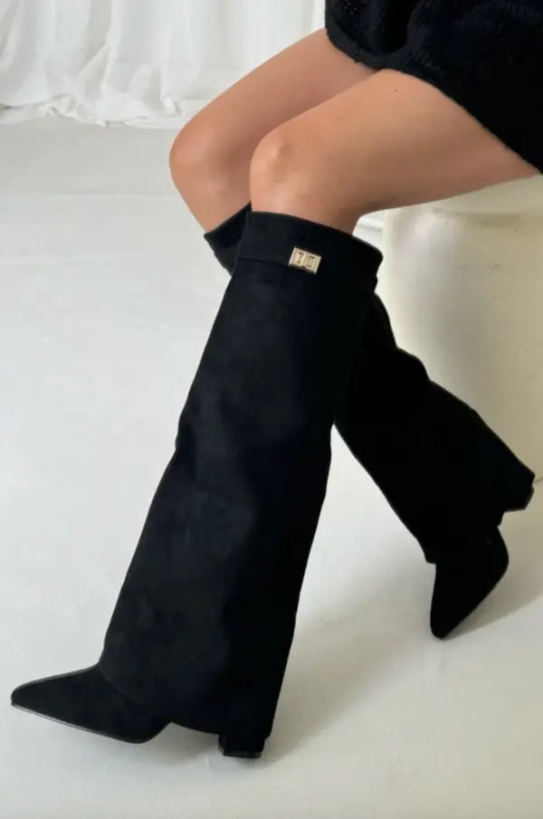 Arlinda | Women’s Buckle Strap Pointed Toe Boots