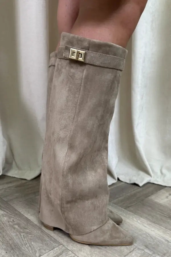 Arlinda | Women’s Buckle Strap Pointed Toe Boots