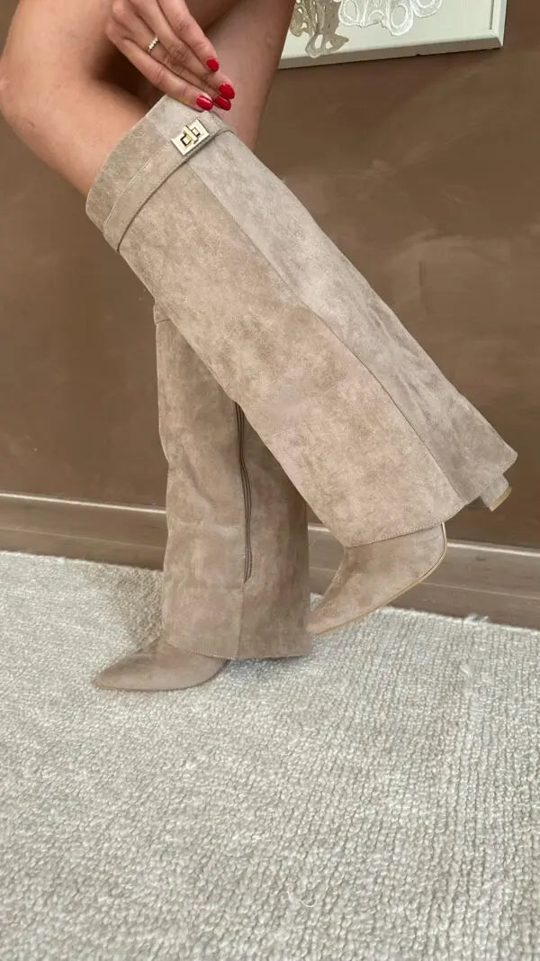 Arlinda | Women’s Buckle Strap Pointed Toe Boots