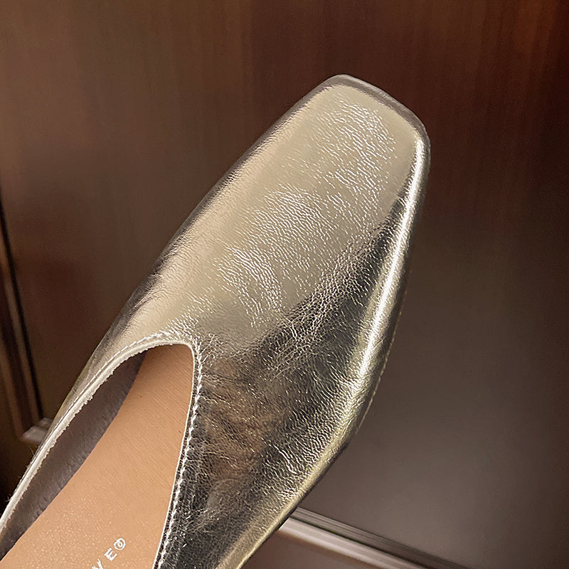 Arline | Women’s Tapered Toe Slip On Flat Mules