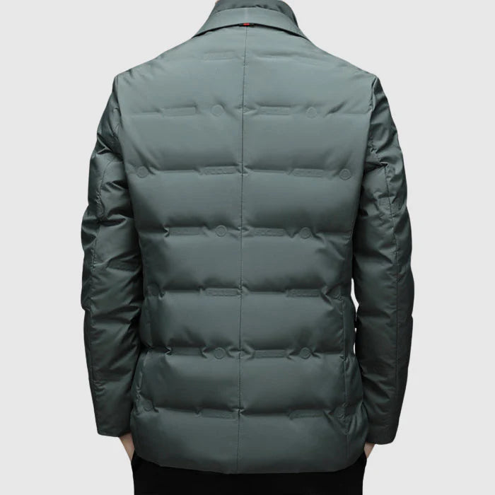 Armani | Men’s Lapel Collar Zip Front Side Pockets Jacket