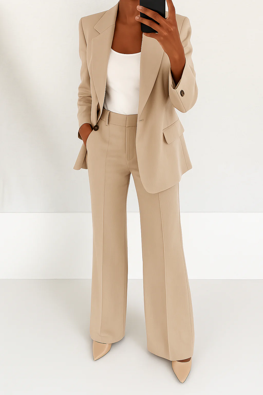 Ashlynn | Women’s Notch Lapel Two Piece Matching Suit