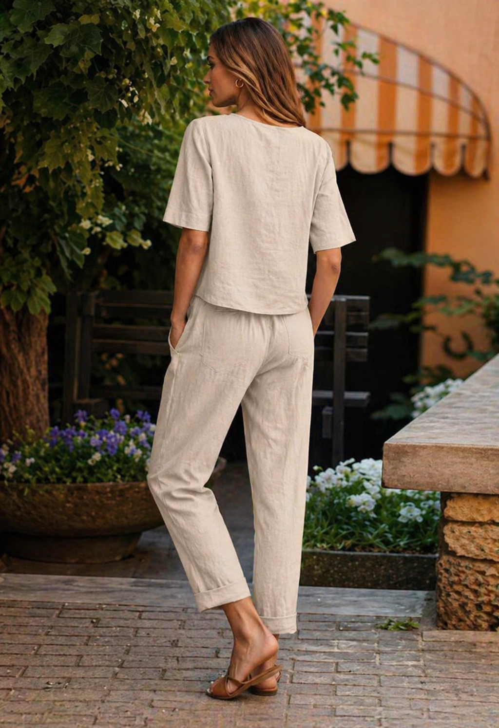 Aubrey | Women’s Short Sleeve Two Piece Matching Set