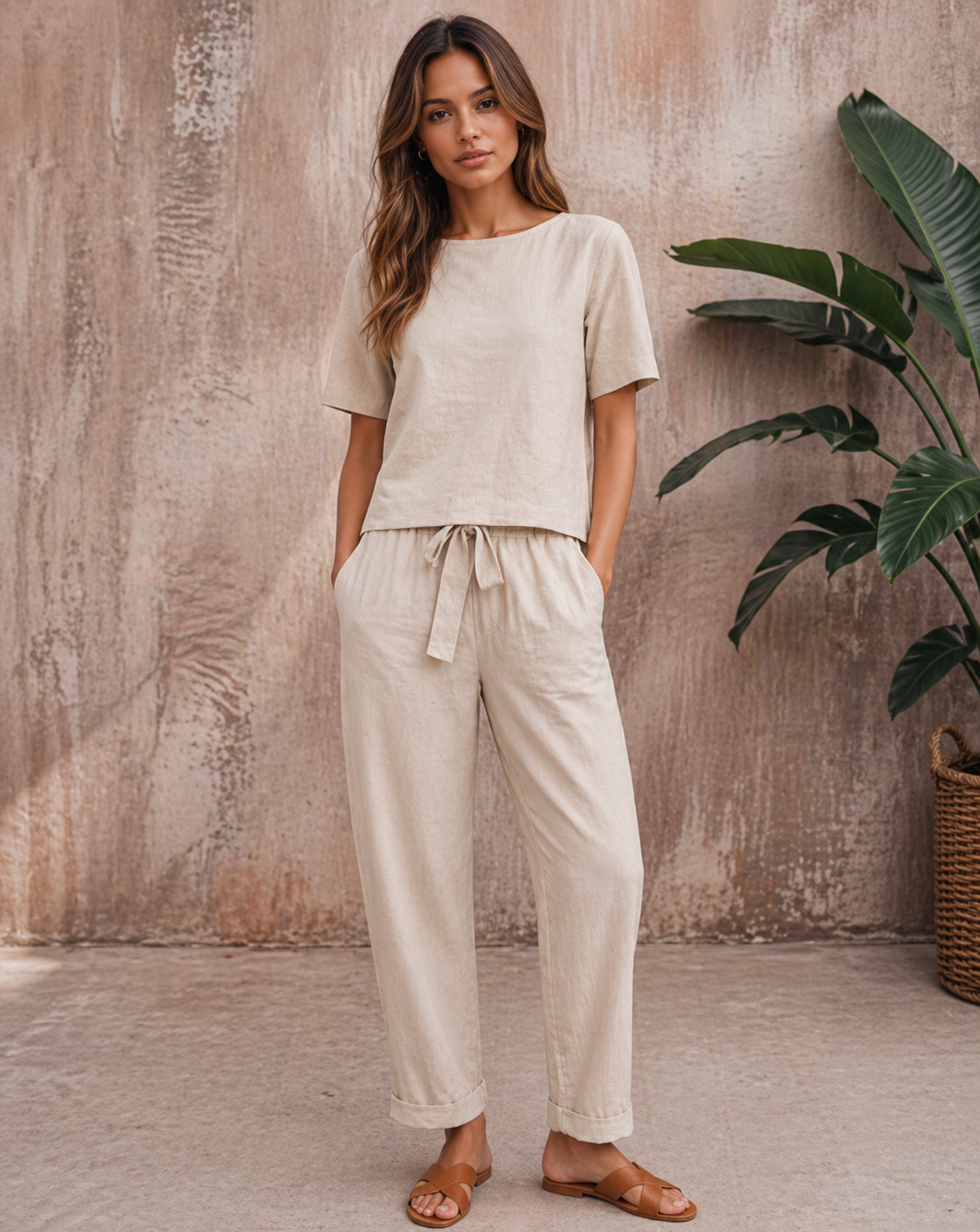 Aubrey | Women’s Short Sleeve Two Piece Matching Set