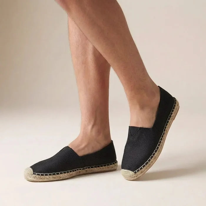 Bastian | Men’s Round Toe Slip On Strapless Flat Loafers
