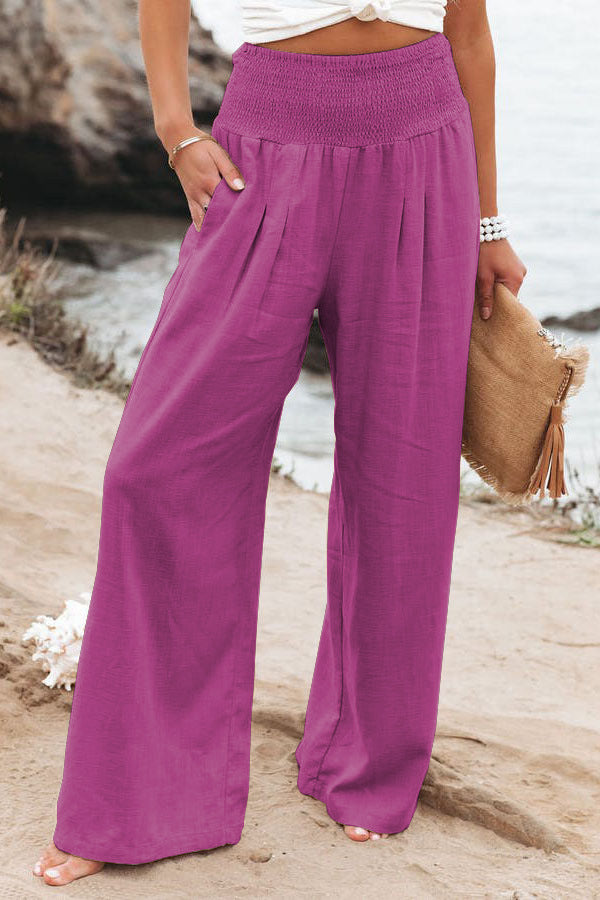 Belinda | Women’s High Waist Wide Leg Trousers