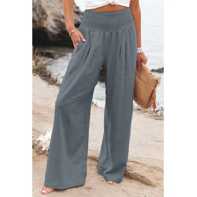 Belinda | Women’s High Waist Wide Leg Trousers