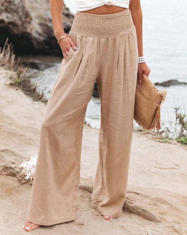 Belinda | Women’s High Waist Wide Leg Trousers
